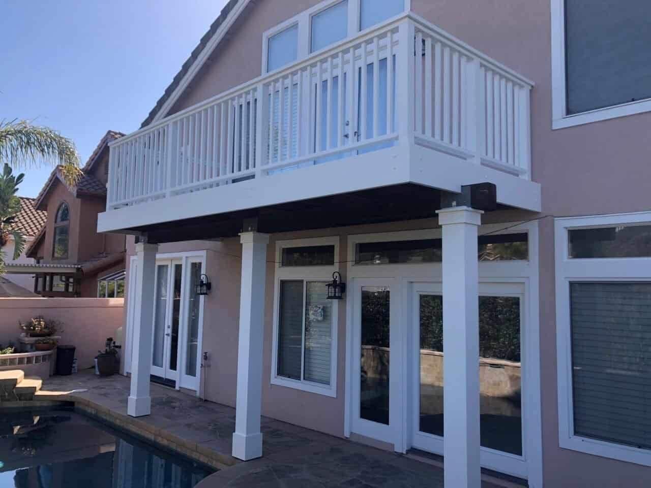 balcony remodel in Tustin California
