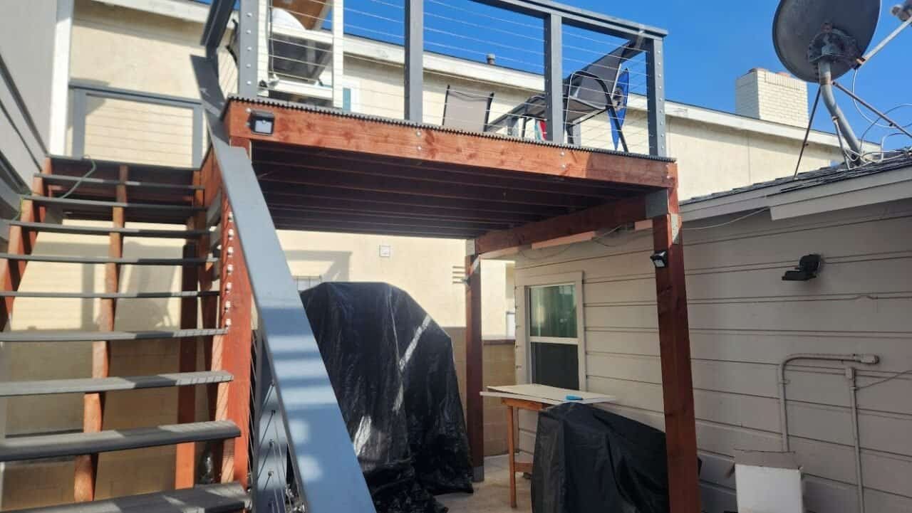 elevated deck in Newport Beach