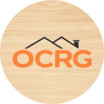 OCRG circular logo wood